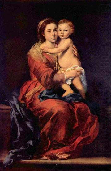 Bartolome Esteban Murillo Madonna with the Rosary china oil painting image
